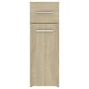 vidaXL Apothecary Cabinet Sonoma oak Engineered wood Compact