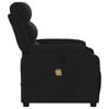 vidaXL Massage Recliner Chair Black Fabric (100% polyester), metal, plywood