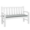 vidaXL Garden Bench Cushion Melange light grey Fabric (100% polyester)
