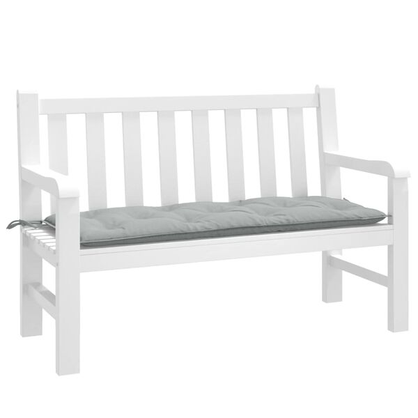 vidaXL Garden Bench Cushion Melange light grey Fabric (100% polyester)