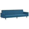 vidaXL Sofa Set Blue Velvet, wood, foam Medium