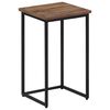 vidaXL Nesting Coffee Table Grey and black Solid teak wood, metal