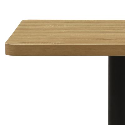 vidaXL Bistro Table Oak Color 31.5"x31.5"x29.5" MDF and Steel