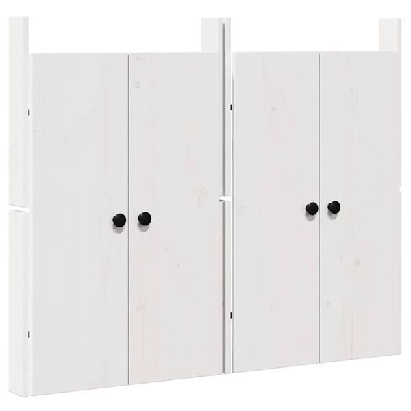vidaXL Kitchen Door 2 pcs White 19.69 x 3.54 x 32.28 in