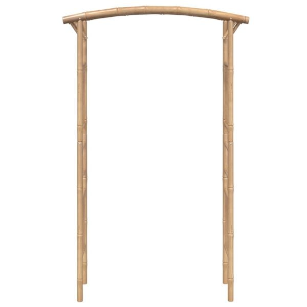 vidaXL Rose Arch Natural Bamboo Large Decorative Inlays Bamboo Rose Arch