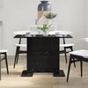 vidaXL Dining Table Black oak 43.3" x 23.6" x 29.5" Engineered wood