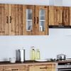 vidaXL Kitchen Wall Cabinet Old wood Engineered wood and glass Medium