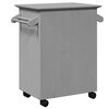 vidaXL Kitchen Trolley "BODO" Grey 28.3x17.7x31.5"