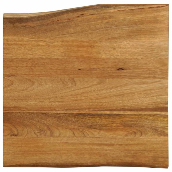 vidaXL Table Top 23.6"x23.6"x1.5" Live Edge Solid Wood Mango
