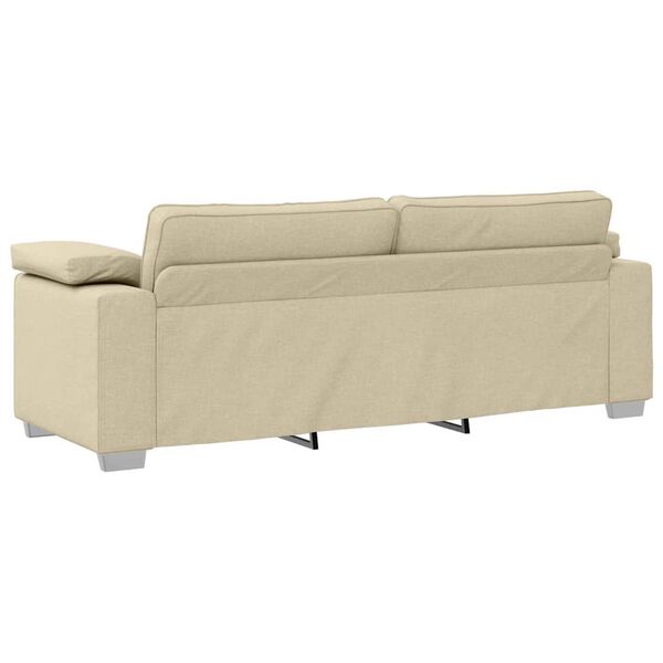 vidaXL Sofa Cream 86.22 x 30.31 x 32.28 in Fabric