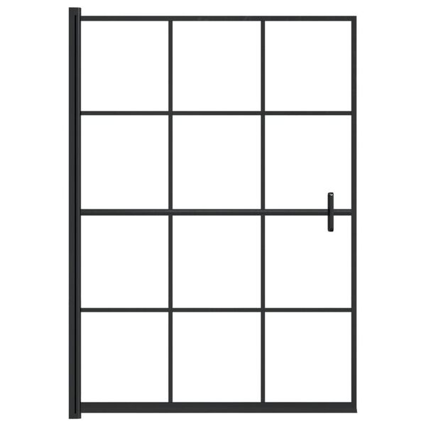 vidaXL Shower Enclosure ESG 39.4"x55.1" Black