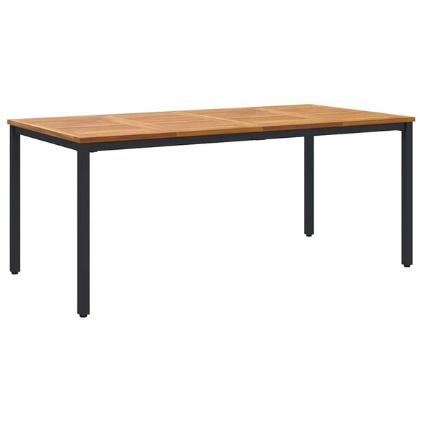 vidaXL Outdoor Tables natural and black 70.9" x 35.4" x 29.5