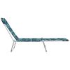 vidaXL Sunlounger Set of 2 Leaf Pattern