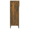 vidaXL Shoe Rack Smoked Oak Engineered wood, Metal Tall Shoe Rack