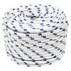vidaXL Boat Rope White 0.55 " 328.1 ' Polypropylene
