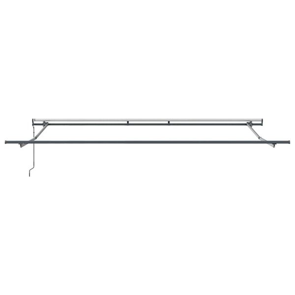 vidaXL Awning Manual Anthracite 177.17" x 118.11" Metal