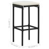vidaXL Garden Bar Set Black