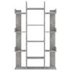 vidaXL Book Cabinet Concrete grey Engineered wood Compact Book Cabinet