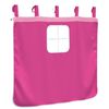vidaXL Curtain for Loft Bed Pink 100% Polyester Fits loft bed Modern