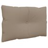 vidaXL Pallet Cushion Taupe 100% polyester Standard