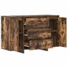 vidaXL Sideboard Smoked Oak 47.24 x 16.14 x 29.53 in Engineered Wood