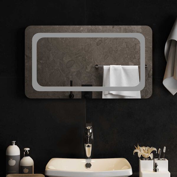 vidaXL LED Bathroom Mirror 27.6"x15.7"