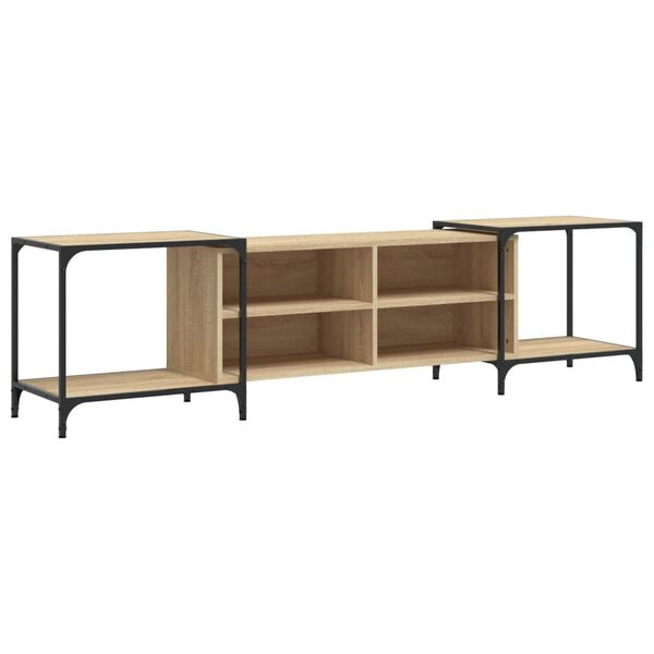 vidaXL TV Cabinet Sonoma Oak Engineered wood, metal Large TV Cabinet