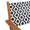 vidaXL Garden Chair Brown and Black Solid Acacia wood, poly rattan