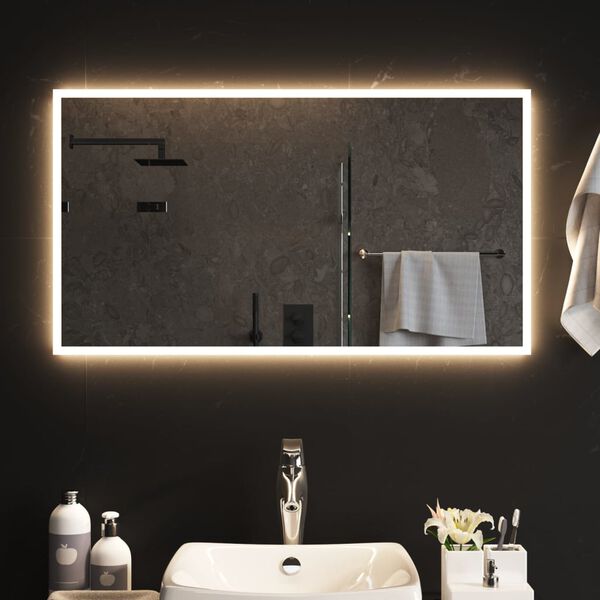 vidaXL LED Bathroom Mirror 19.7"x35.4"