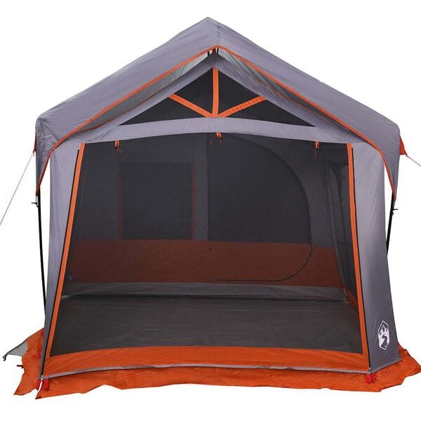 vidaXL Tents with Roof Gray and orange 620 x 322 x 240 cm Polyester