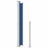vidaXL Side Awning Blue and grey