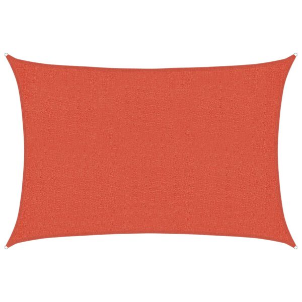 vidaXL Sunshade Sail 1.75 oz/ft² Terracotta 6.6x8.2' HDPE