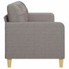 vidaXL 3-seater Sofa Taupe Fabric (100% polyester), Metal, Textilene