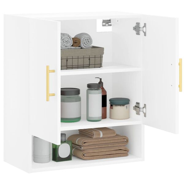 vidaXL Wall Cabinet White Engineered wood Compact Wall Cabinet