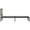 vidaXL Bed Frame Sonoma Oak Steel, Engineered Wood King Size Bed Frame