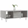 vidaXL Coffee Table Grey Sonoma Engineered wood, Metal