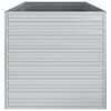 vidaXL Garden Raised Bed Silver Galvanized Steel 63 x 31.5 x 30.3 in