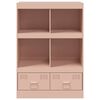 vidaXL Highboard Pink Cold-rolled steel Medium Highboard Rectangular
