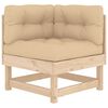 vidaXL Garden Lounge Set Beige Solid Pinewood Large Modular