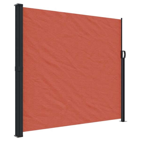vidaXL Retractable Side Awning Terracotta