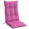 vidaXL Highback Chair Cushion Set of 2 Pink Oxford fabric (100% polyester)