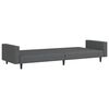 vidaXL Sofa Bed Dark Grey Velvet (100% polyester), Wood, Plastic Large