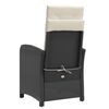 vidaXL Reclining Garden Chair Black
