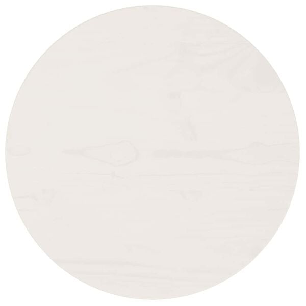 vidaXL Table Top White Solid Pine Wood 15.7 in diameter Table Top