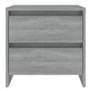 vidaXL Bedside Cabinet Set of 2 Grey sonoma Engineered wood