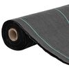 vidaXL Weed Membrane Black with Green Stripes 100% Polypropylene Large