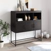 vidaXL Sideboard Black Cold-rolled steel Standard Sideboard