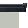 vidaXL Balcony Side Awning Grey Steel 68.9 x 98.4 in Retractable