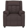 vidaXL Massage Chair Manual Dark brown 32.28 x 36.61 x 37.80 in Fabric