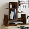 vidaXL Desk Organiser Smoked Oak 19.3x7.9x20.7" Engineered wood